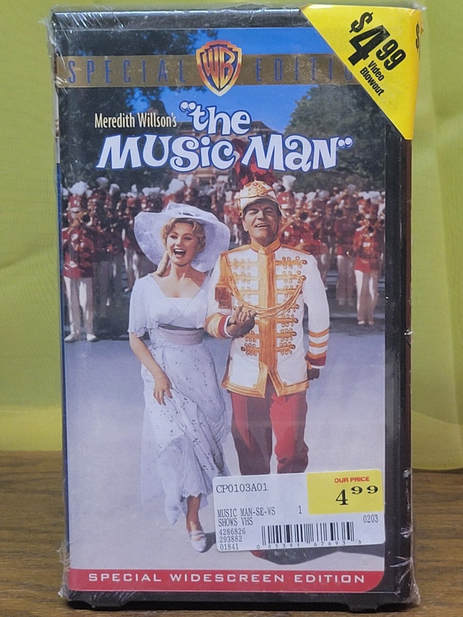 The Music Man VHS 1962 Warner Home Video New Sealed 1989 clamshell