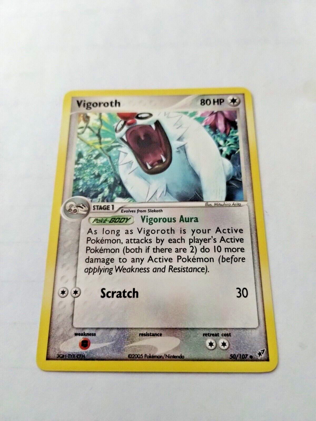 Pokémon TCG Vigoroth EX Deoxys 50/107 Regular Uncommon - Uncirculated