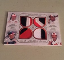 2015 TOPPS MUSEUM COLLECTION DAVIS CRUZ SCHOOP JONES GU QUAD PATCH 1/5 ORIOLES