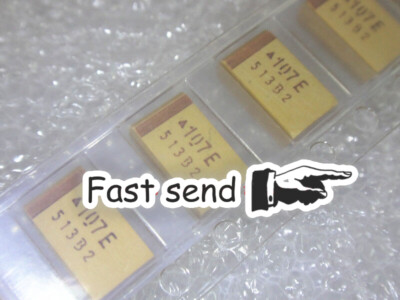 100pcs 7343 107E 25V 100UF D type SMD tantalum capacitors