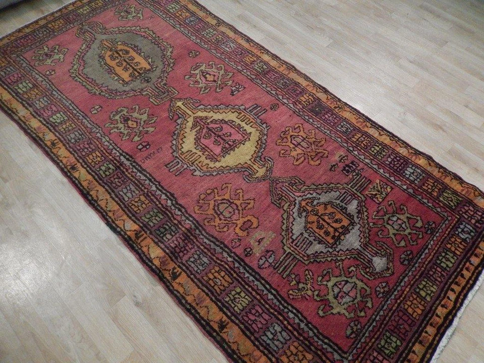 4x8' Pink Antique Caucasian Kazak Rug 71537 - Image 3 of 4