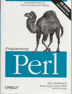 Programming Perl: Unmatched Power for Text Processing and Scripting (2012 O'Reil