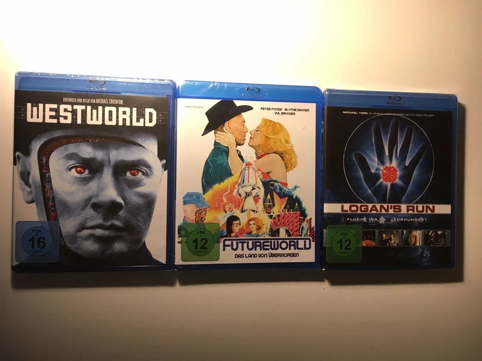 Westworld + Futureworld + Logan's Run (Flucht ins 23. Jahrhundert) ~~ 3x Blu-ray