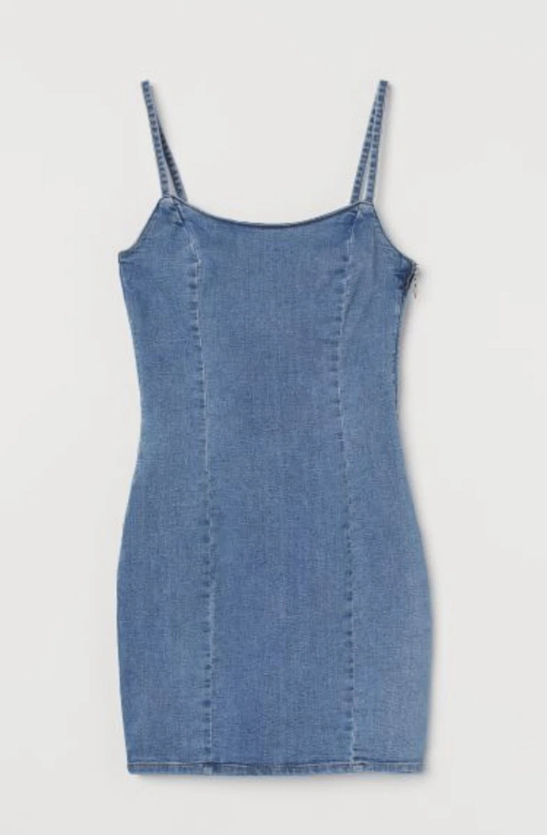H&m white hotsell denim dress