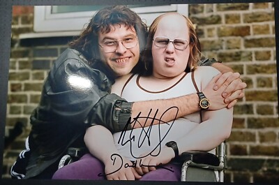 matt lucas david walliams little britain lou hugs andy signed 12x8 photo
