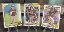 Robert Hassell Bowman Draft Prospect 3 Card Lot Padres National BP133 BP120 BD67