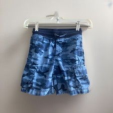 Baby Gap Boys 3 Years toddler Blue Camo Pull-on Cargo Shorts Cute Pants
