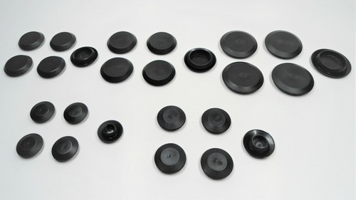 25 FLUSH SHEET METAL PLUGS & 33 CHROME INT SCREWS! FOR FORD CAR/TRUCK 1950s & Up - Picture 2 of 9