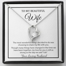 To My Wife Necklace, Christmas Gifts For Women, Anniversary Gift For Wife