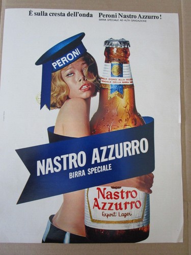 # advertising pubblicita' BIRRA PERONI NASTRO AZZURRO - VEDI ALTRE DISPONIBILI - Picture 3 of 4