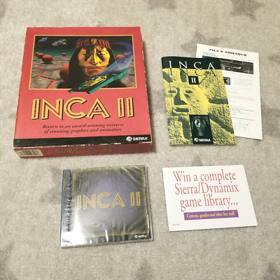 Sierra - Inca II (IBM PC) - COMPLETE / SEALED CD
