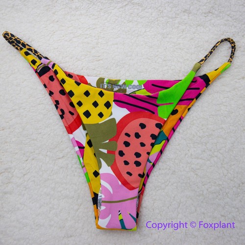 NEW It’s now cool String Bikini Bottom cheeky thong in Tropicool, size M - Picture 6 of 12