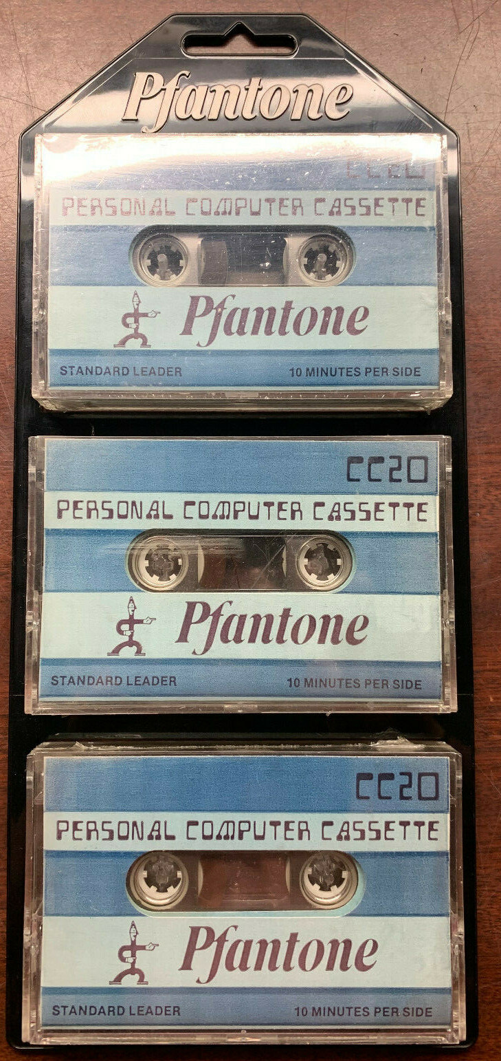 Apple Tandy Commodore Atari TI99 a4 Computer Cassette Cc20 Pfantone 3pk ...