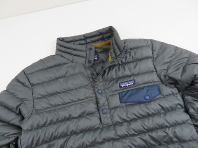 Patagonia Down Snap-T Pullover Puffer Jacket Quilted Baggy Coat