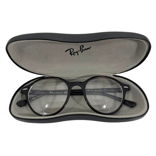 Monturas de gafas redondas Ray-Ban RB7118 2012 50-19-145 Tortuga borde completo + estuche