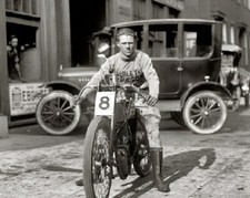 1922 Harley-Davidson Motorcycle Racer Fred Fretwell in DC 8x10 Photo 65