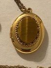 Vintage 12 KT Gold Filled Locket and Screw Back Earrings Set — photo 2