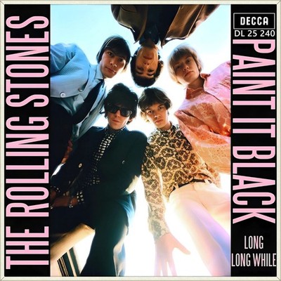 7'' THE ROLLING STONES Paint It Black / Long, Long While MICK JAGGER DECCA D 1966