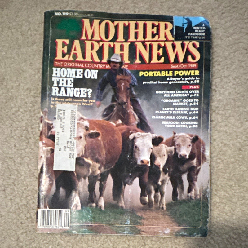 Mother Earth News Issue 119 Sep/Oct 1989 Illustrated Home Energy Farming