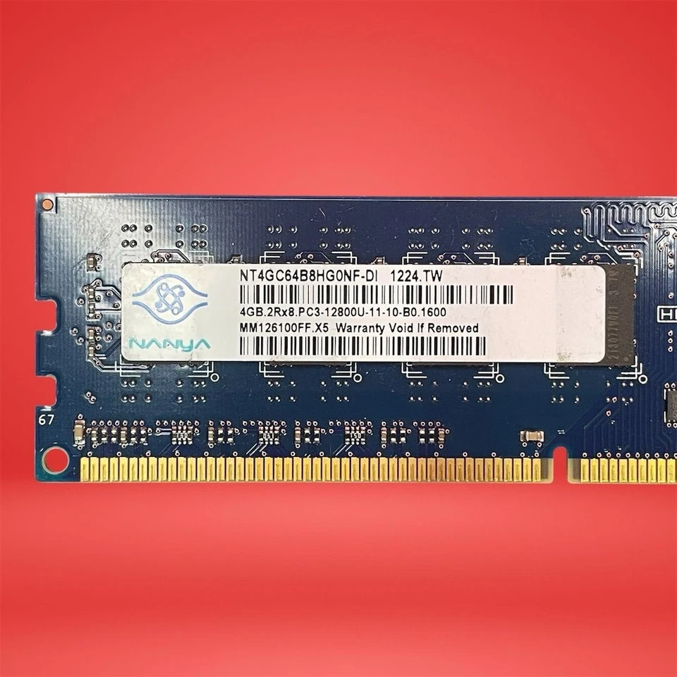 Nanya NT4GC64B8HG0NF-DI 4GB DDR3 PC3-12800U UDIMM Desktop RAM Memory Module - Image 3 of 4