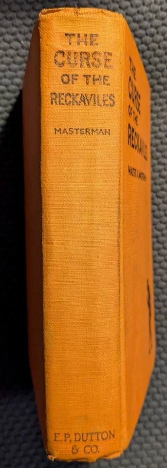 RARE 1st ed of The Curse of the Reckaviles by Robert S. Masterman, 1927 HC Good - image 3 of 4