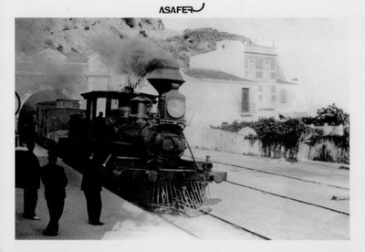 Dampflokomotive von Station Sant Pol de Mar biss nach Macanet AK aus Spanien