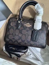 NEW Coach Mini Rowan Crossbody Bag In Signatu...