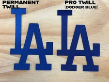 Los Angeles Dodgers "LA" Sleeve Patch/Logo - Pro twill or Heat press option