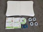 Wii Fit  Wii Fit Game (Nintendo Wii) w/ Balance Board TESTED WORKING + Footies
