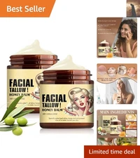 Luxurious Whipped Beef Tallow & Honey Balm - All-Purpose Skin Moisturizer (2pcs)