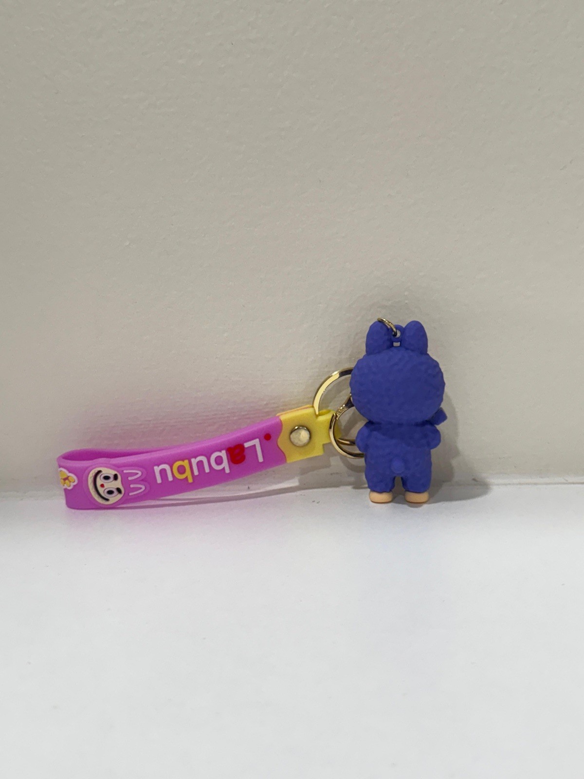 Labu.bu Keychain Set. Size 3” Cartoon Charm with Guitar Perfect For Purse/Keys.