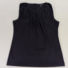 Banana Republic Size Medium Blue Sleeveless Pleated Blouse