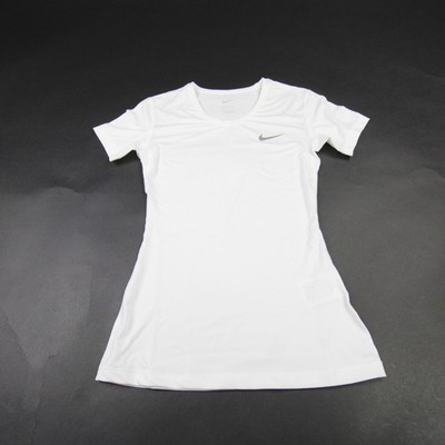  Nike Dri-Fit Short Sleeve Shirt Women's White New with Tags S