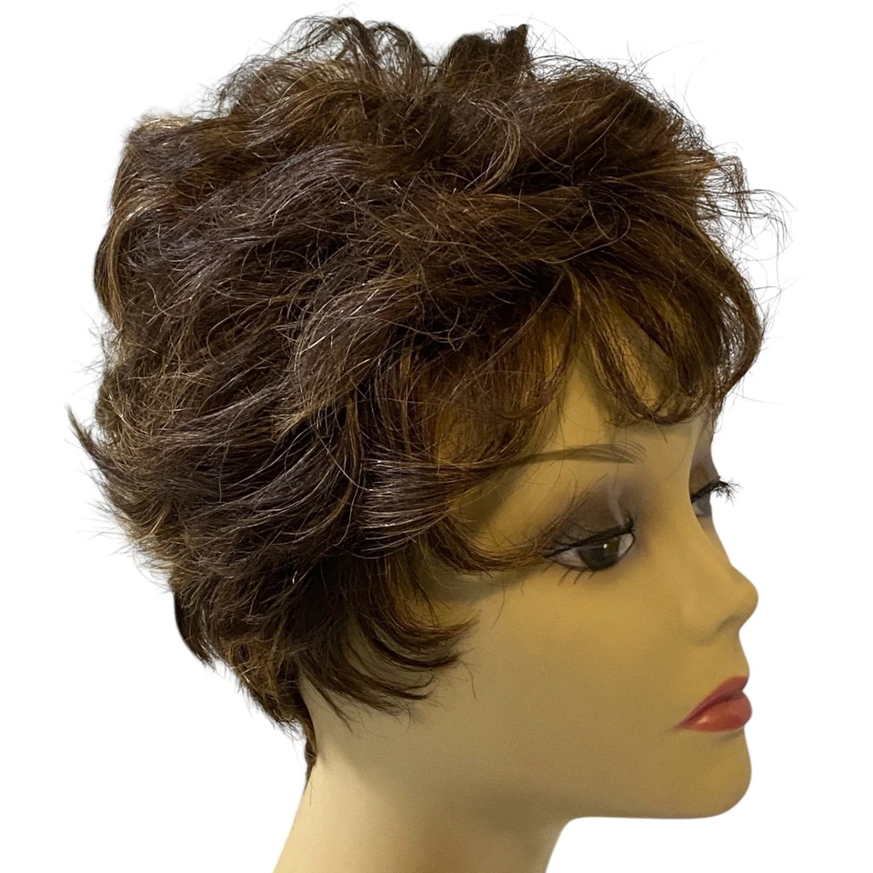 Peluca Vivica A Fox Razor Pixie H205V cabello humano FS4/27 gorra elástica pura mujer nueva con etiquetas Foto 2 de 4