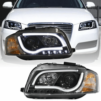 Led Scheinwerfer Lighttube Set FüR Audi A3 8P 2003-2008- In Schwarz