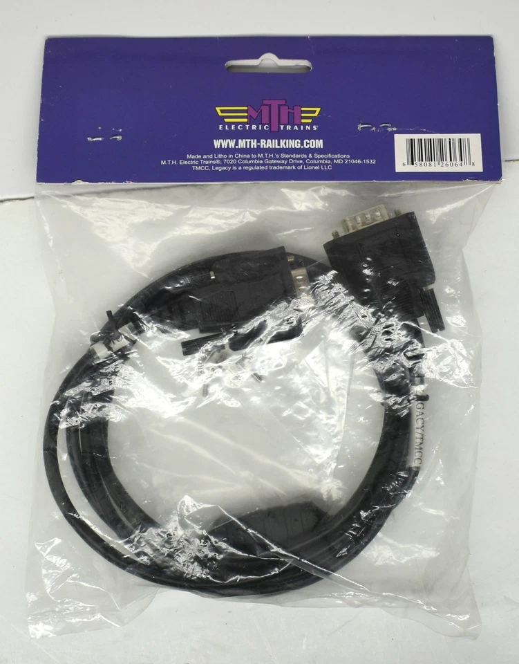 MTH DCS DIGITAL COMMAND SYSTEM TIU/TMCC-LEGACY 6' CONNECTOR CABLE 50-1032 NEW - Image 2 of 3