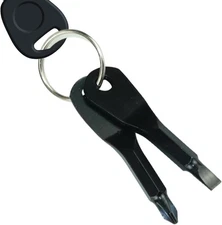 Keychain Screwdriver Set, Mini Flathead and Phillips Screwdrivers Set with Keych