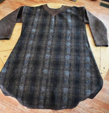 Vikings TV Series Screen Worn Wool & Leather Medieval Viking Tunic, Size XXL