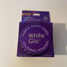 White Glo Purple Tooth Toner Polishing Powder Fresh Mint 1 oz Color Corrector