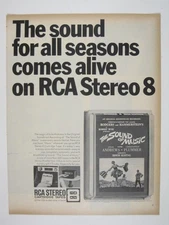ADVERTISEMENT Sound Of Music RCA Stereo 8 Cartridge Tape Vintage Ad 1960s Rodger