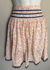 Handmade VTG Hostess Half Apron Pastel Floral Design Feminine Charm Cottagecore