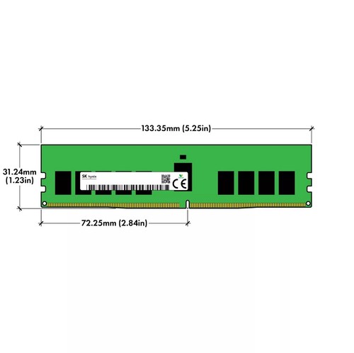 Hynix 16GB Memory Module - DDR4-ECC - 3200 MHz - PC4-25600R HMA82GR7DJR8N-XN - Picture 2 of 2
