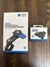 QUAD LOCK Motorcycle/Moto Handlebar Mount + Vibration Dampener NEW