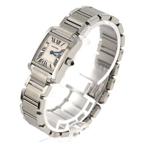 Authentic Cartier Tank Francaise SM W51008Q3 SS Quartz #260-007-372-9716 - Bild 2 von 8