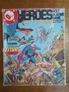 Vintage DC Heroes Role Playing Game Boxed Set 1985 Mayfair Comics RPG