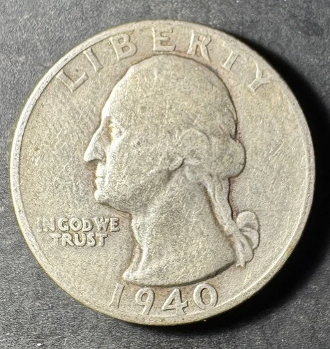 1940-S Silver Washington Quarter (Circulated) - (#3032) Very Fine Condition