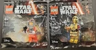 Set of 2 Lego Stars Polybags C-3PO  REBEL A WING PILOT