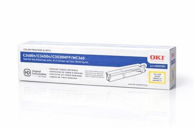 Oki 43459301 High Yield Yellow Laser Toner Cartridge