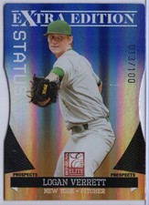 2011 Panini Donruss Elite Extra Edition Status #43 Logan Verrett #'d 013/100