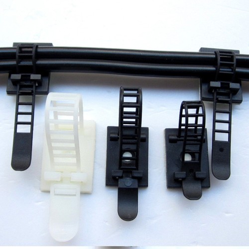 20 PCS Securing Clip Self-adhesive Wire Clamp Fasteners Cable Ties Holder - Afbeelding 10 van 11